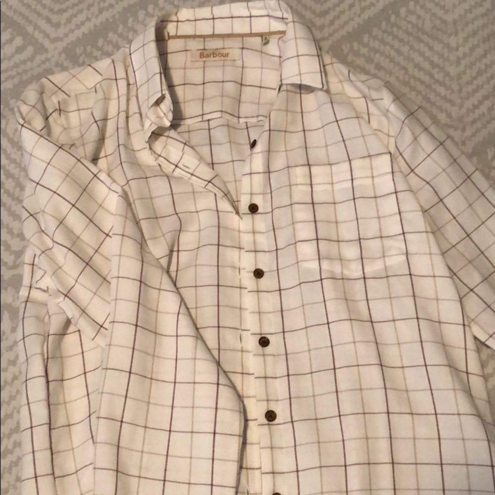 Never worn Barbour flannel top